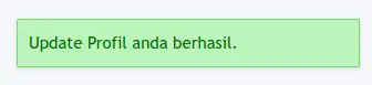 Edit profil user berhasil